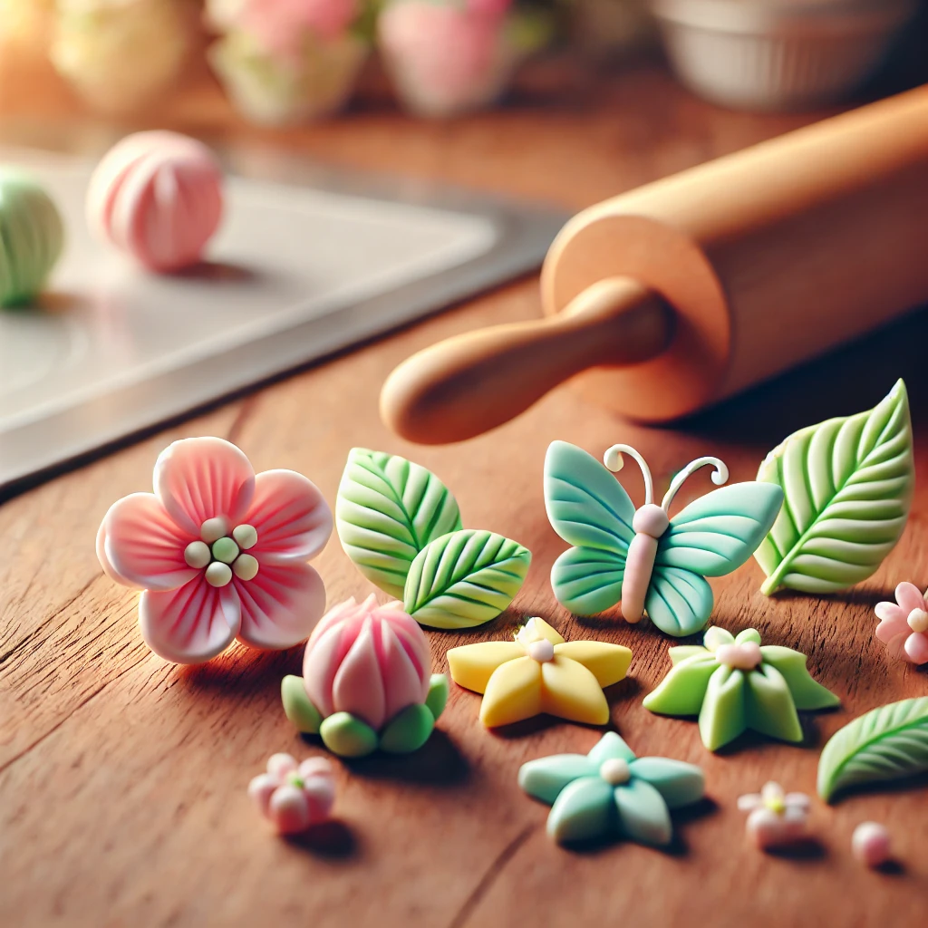 deliknatne ozdoby tortów w postaci figurek cukrowych